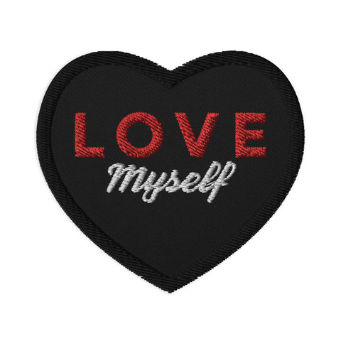 LOVE Myself Embroidered patches Black