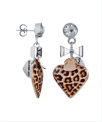 Animalier leopard print drop earrings - Maiden-Art