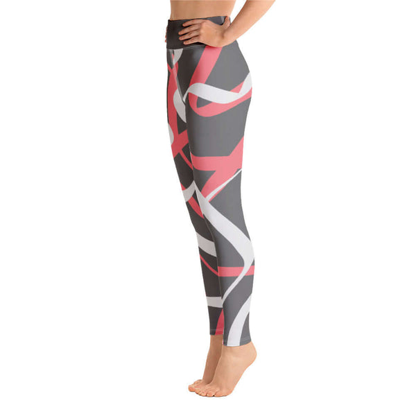 "Be You" - Leggings - ABSTRACT GREY - Maiden-Art