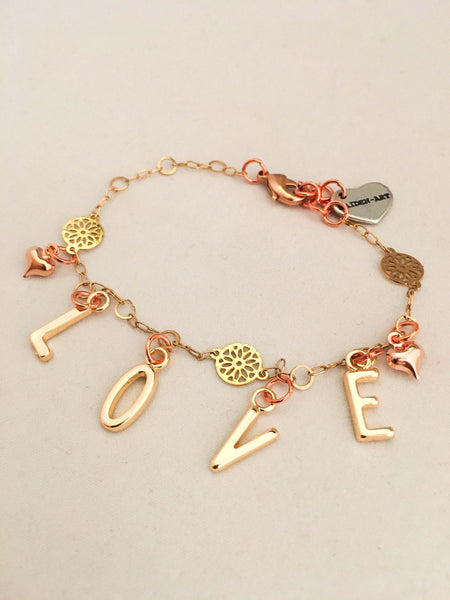 Letter Bracelet Personalized for Women. Name Bracelet. - Maiden-Art