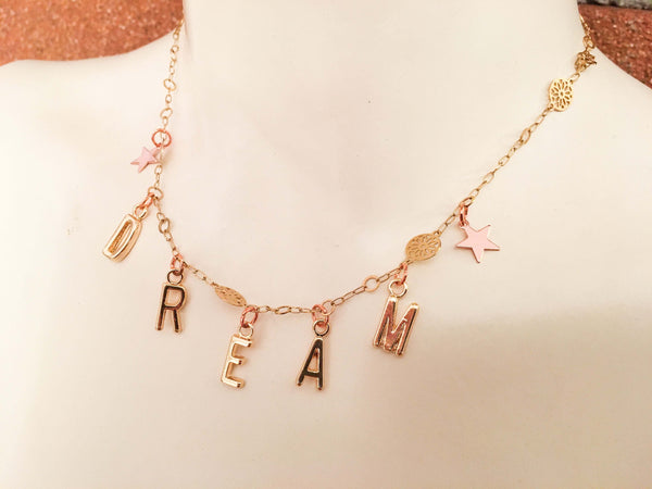 Letter Necklace Gold Personalized. Letter Necklaces for Women, Letter Necklace Mom. - Maiden-Art