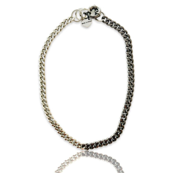 Bicolor Curb Chain Necklace - 3 Styles - Maiden-Art