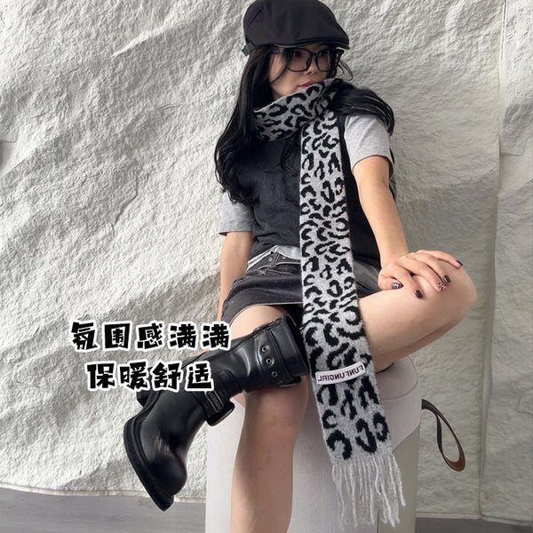 Korean Style High-grade Wool Knitted Small Scarf Maiden-Art