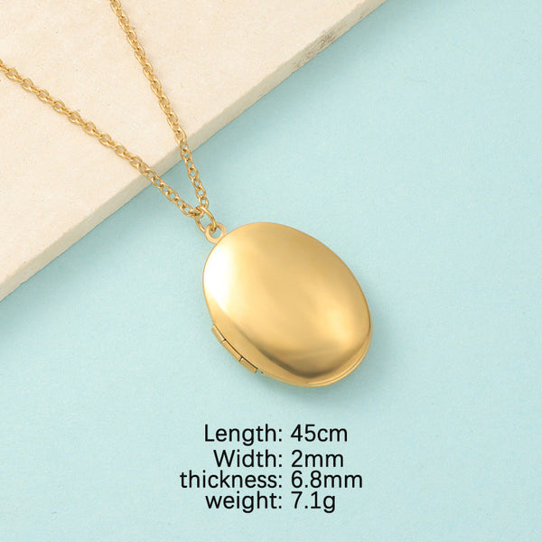 Mirror Necklace DIY Photo Frame Necklace Maiden-Art