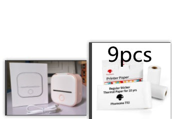 Portable Mini Thermal Label Printer Home Photo Printer Student Wrong Question Printer Bluetooth-compatible Mini Label Printer Price Tag Maiden-Art