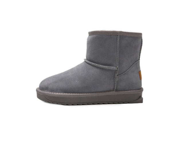 New Flat Bottom Medium Cotton Shoes Plush Snow Boots For Women Maiden-Art