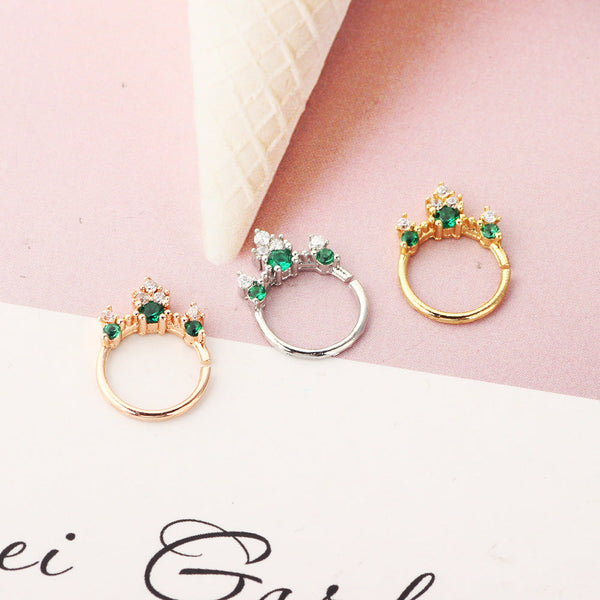 Jewelry Nose Ring Diamond No Hole Nose Fake Nose Ring Maiden-Art