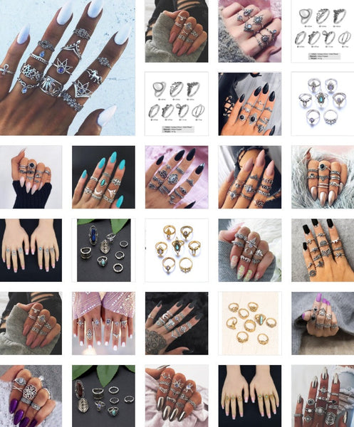 Our Favorite set of rings - Vintage Knuckle Rings! Maiden-Art