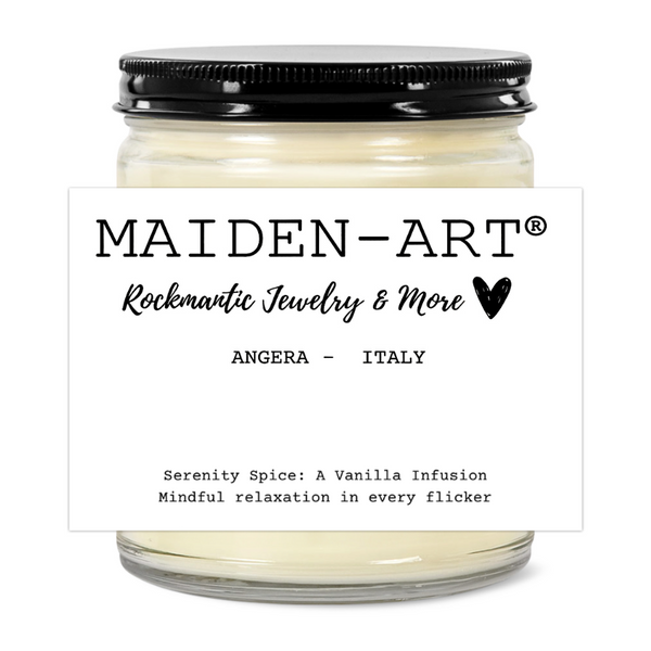 Serenity Spice: A Vanilla Infusion - Candle for Mindfulness & Meditation - aromatherapy candle Candle Builders