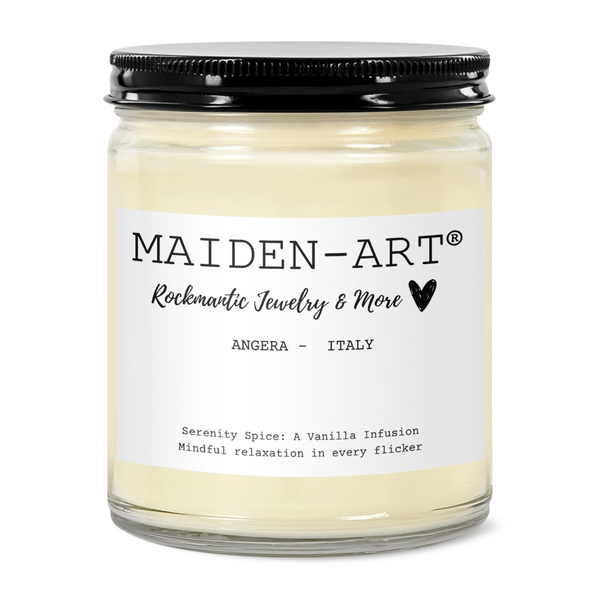 Serenity Spice: A Vanilla Infusion - Candle for Mindfulness & Meditation - aromatherapy candle Candle Builders