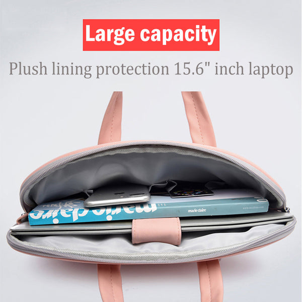 PU Leather Women Laptop Bag Notebook Carrying Case Briefcase For Macbook Air 13.3 14 15.6 Inch Men Handbags Shoulder Mouse Bag Maiden-Art