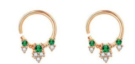 Jewelry Nose Ring Diamond No Hole Nose Fake Nose Ring Maiden-Art