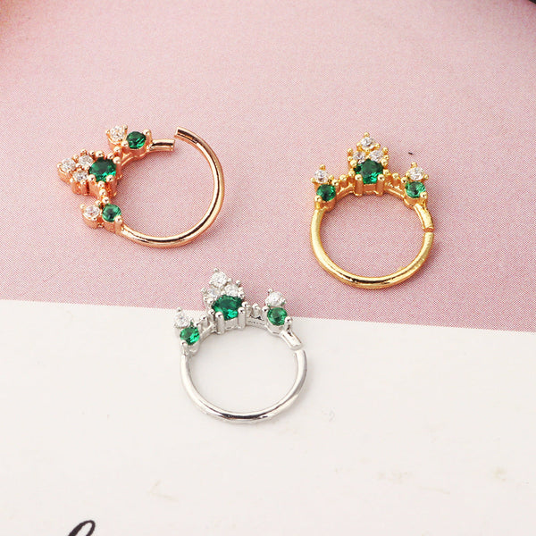 Jewelry Nose Ring Diamond No Hole Nose Fake Nose Ring Maiden-Art