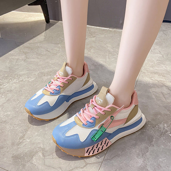 Daddy Breathable Summer Genuine Leather Thick Bottom Women's Clothing Argan Sneaker Maiden-Art