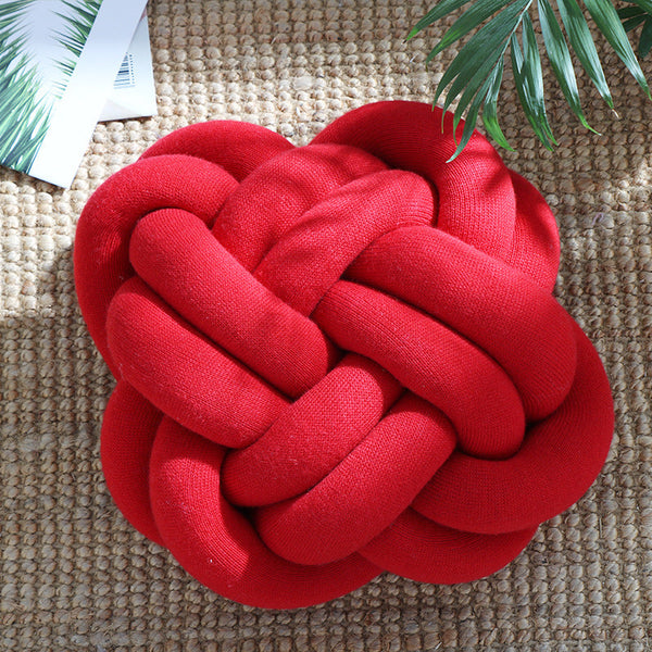 Sofa Pillow Office Nap Craft Pillow Knot Throw Pillow Maiden-Art