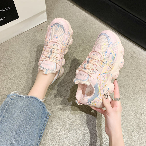 Luminous super fire daddy shoes women trend sneakers Maiden-Art