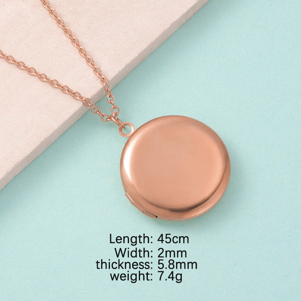 Mirror Necklace DIY Photo Frame Necklace Maiden-Art