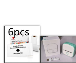 Portable Mini Thermal Label Printer Home Photo Printer Student Wrong Question Printer Bluetooth-compatible Mini Label Printer Price Tag Maiden-Art