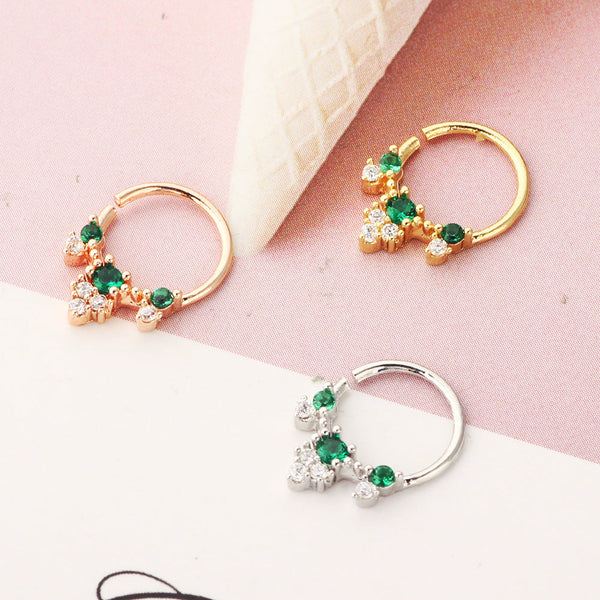 Jewelry Nose Ring Diamond No Hole Nose Fake Nose Ring Maiden-Art