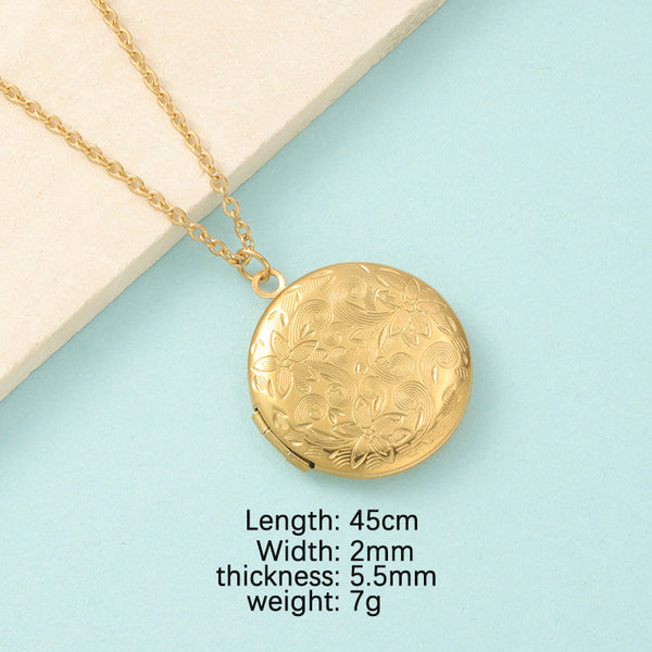 Mirror Necklace DIY Photo Frame Necklace Maiden-Art