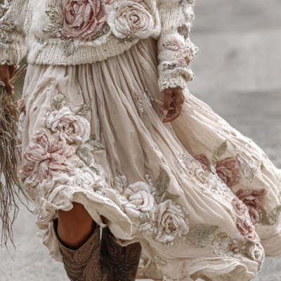 New European And American-style Womens Printed Turtleneck Sweater Hoodie Maiden-Art