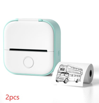 Portable Mini Thermal Label Printer Home Photo Printer Student Wrong Question Printer Bluetooth-compatible Mini Label Printer Price Tag Maiden-Art