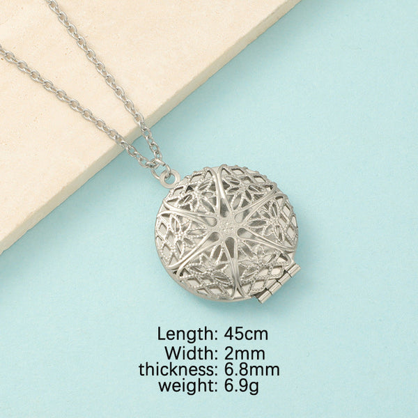 Mirror Necklace DIY Photo Frame Necklace Maiden-Art