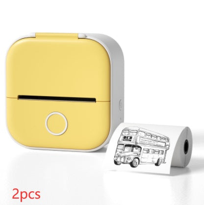 Portable Mini Thermal Label Printer Home Photo Printer Student Wrong Question Printer Bluetooth-compatible Mini Label Printer Price Tag Maiden-Art