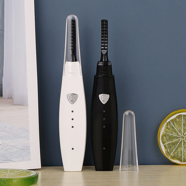 Electric Heated Eyelash Curler USB Rechargeable Eyelashes Curler Quick Heating Natural Eyelash Curler Long Lasting Makeup Tools Maiden-Art