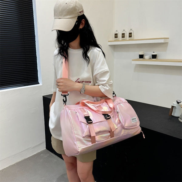 Colorful Pearlescent Yoga Fitness Bag With Dry-wet Separation Maiden-Art