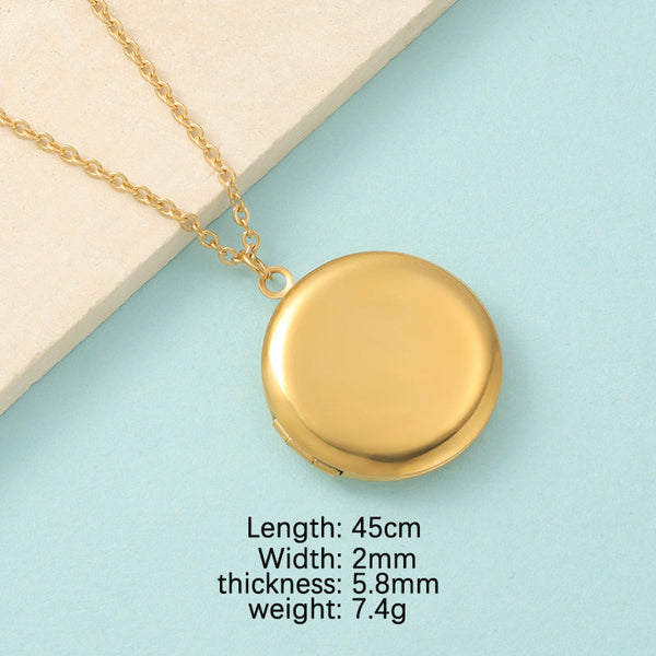 Mirror Necklace DIY Photo Frame Necklace Maiden-Art