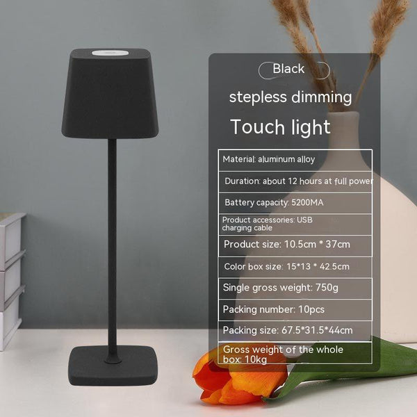 USB Rechargeable Desk Lamp Bedroom Touch Led Atmosphere Small Night Lamp Maiden-Art