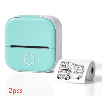 Portable Mini Thermal Label Printer Home Photo Printer Student Wrong Question Printer Bluetooth-compatible Mini Label Printer Price Tag Maiden-Art