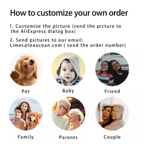 Personalized Projection Photo Necklace With Bar Necklaces Engraving Name Maiden-Art