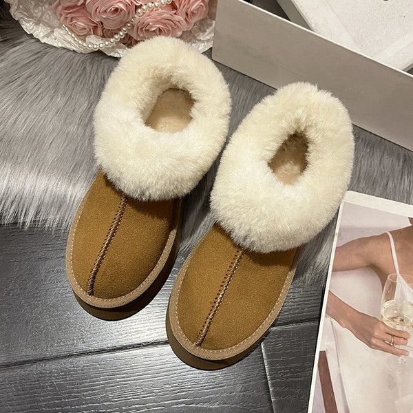 Women Short Plush Warm Snow Boots Maiden-Art