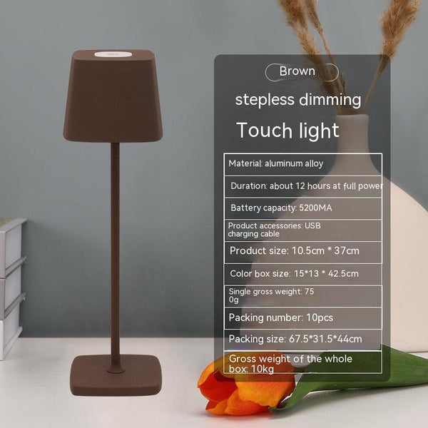 USB Rechargeable Desk Lamp Bedroom Touch Led Atmosphere Small Night Lamp Maiden-Art