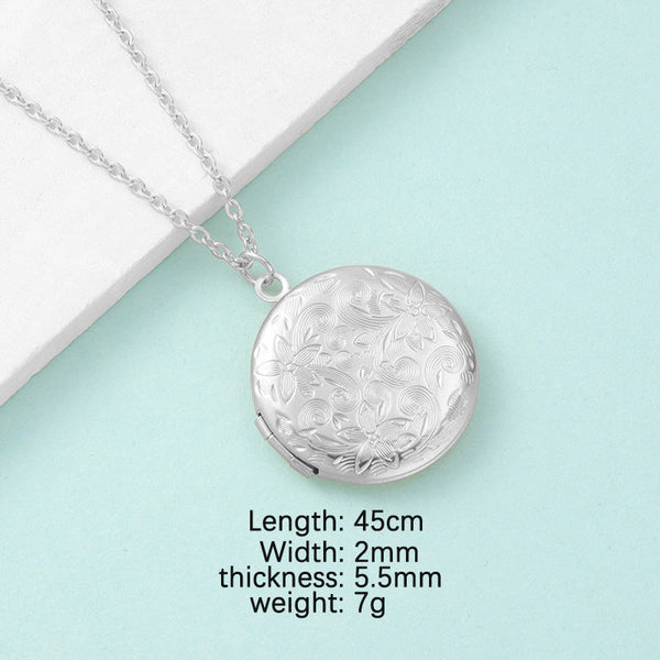 Mirror Necklace DIY Photo Frame Necklace Maiden-Art