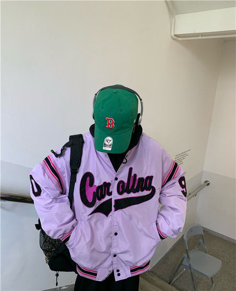 Vintage Harajuku Jacket Hip Hop Loose Jacket Women Maiden-Art