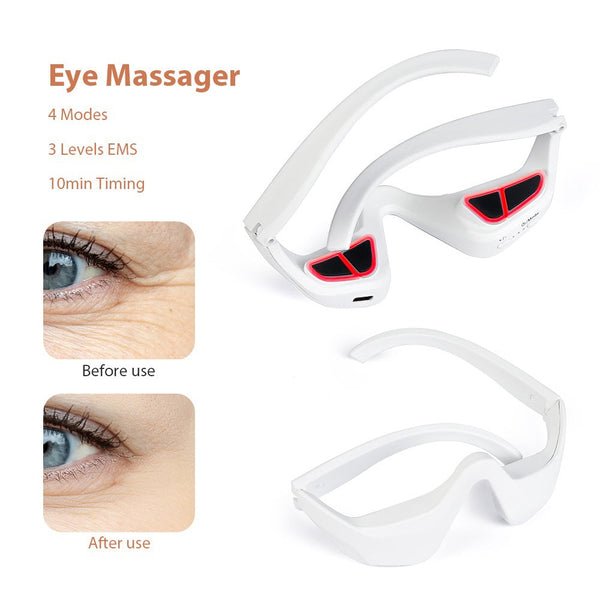 Eye Massager Relieves Eye Fatigue Eyes Massage Glasses Eye Fatigue Relief Massager Under-Eye Glasses Massager Anybestbuy Store