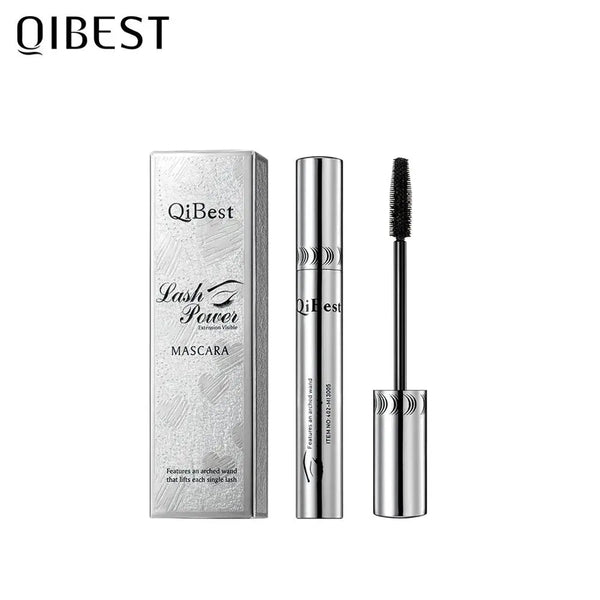 QIBEST Black Mascara Eyelashes Mascara 4D Silky Eyelashes Lengthening Eyelashes Makeup Waterproof Mascara Volume Eye Cosmetics QiBest Official Store