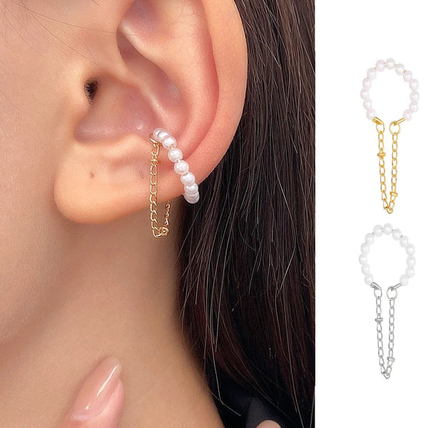 1 Pc 2025 Fashion Minilist No Piercing Ear Cuff Earrings for Woman Fake Piercing Earcuff Clips Earrings for Women Cuffs Jewelry GUFTM Official Store