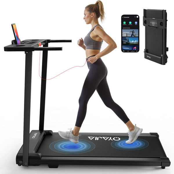 Treadmill Walking Pad for Home 3in1 Folding Under Desk Treadmill 2.5HP Smart Walking Treadmill with APP & LED Display Oyajia Store
