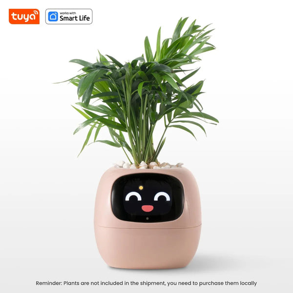 Tuya Ivy Smart Planter,Endless Fun Over 49 Rich Expressions,7 smart sensors,AI Chips Make Raising Plants Easy and Fun Work With Smart Life Store