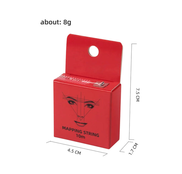 10m for Mapping Eyebrow Marker Thread Tattoo Brows Point 1 Box MAPPING STRING Microblading Eyebrow Pre-Inked Tattoo PMU String DBQ Nail Art Store
