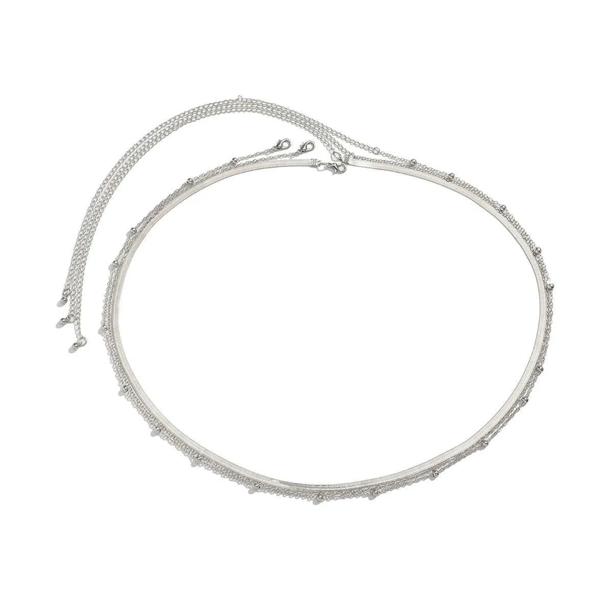 Ingemark Sexy Flat Snake Chain Waist Belly Belt for Women Summer Beach Bikinis Simple Body Chain Festival Jewelry Accessories Ingemark Official Store