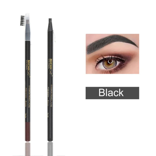 1PC Eyebrow Pencil Waterproof Microblading Eyebrow Pen Tint Tattoo Eyebrows Makeup 6 Colors Natural Long Lasting Eye Brow Pencil NICOO EYELASH BEAUTY Official Store