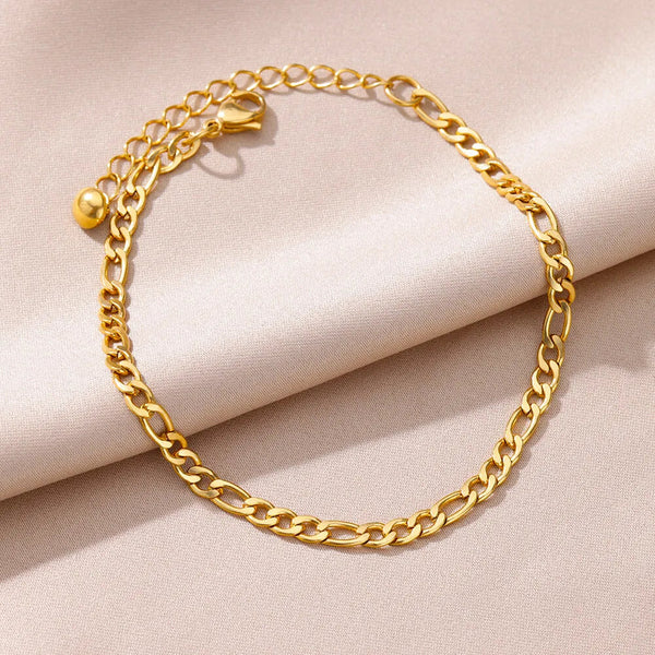 Anklets for Women Summer Beach Accessories Stainless Steel Imitation Pearl Chain Anklet Gold Color Leg Bracelets Bodychain Gifts TreasureSSS Store