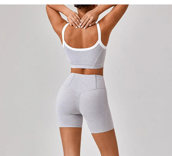 Womens 2 Piece Workout Running Sets,Hot Shot Skort Set Y2K Cropped Tank Top and Pants Outfits Sweatsuits MG Apparel Store