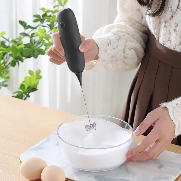 1PC Battery Model Handheld Egg Beater Froth Mixer Kitchen Automatic Coffee Milk Foaming Mixer Kitchen Whisk Tools Shop1102829035 Store