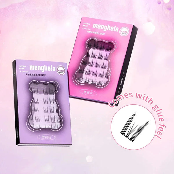 Fairy Glue-free False Eyelashes Easy To Rebound No Need To Remove Segmented Thin Stems Suitable For Novice DIY MENGHELA Eyelashe Gege Bear Cosmetics Store
